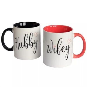 Hubby and wifey coffee mug